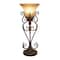 Set of 2" Brown Metal Mediterranean Uplight, 30"